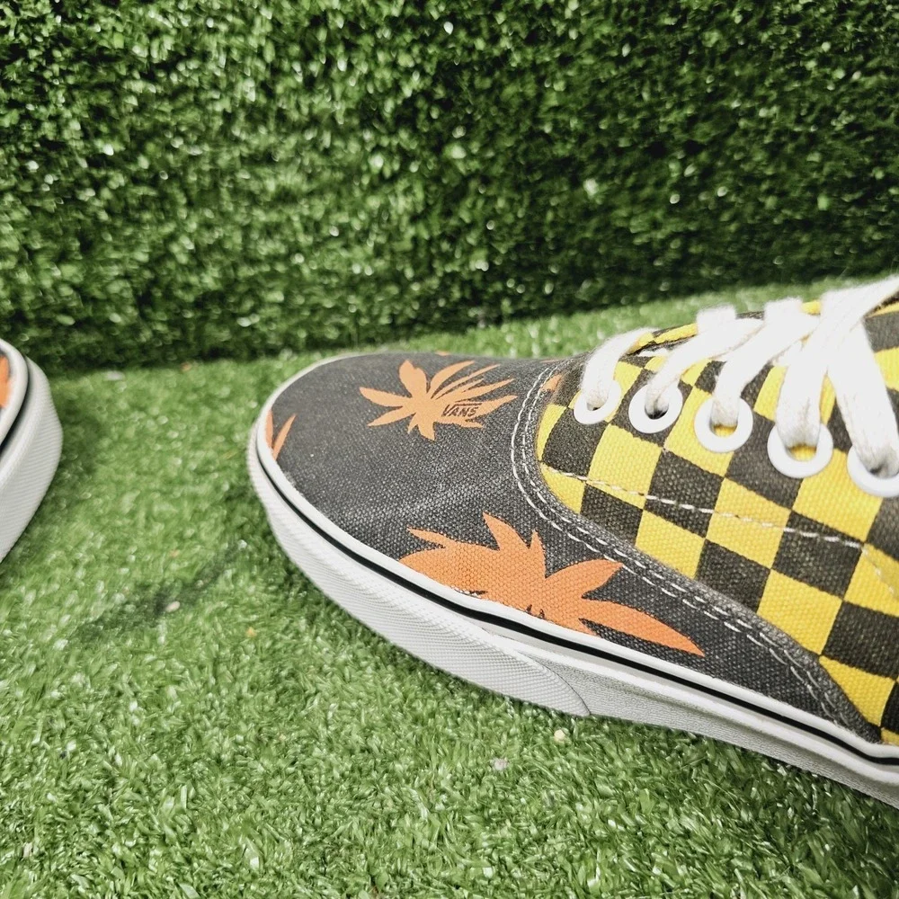 VANS Era Van‎ Doren Off the Wall Orange Palm Athletic Skate Sneakers Mens Size 8